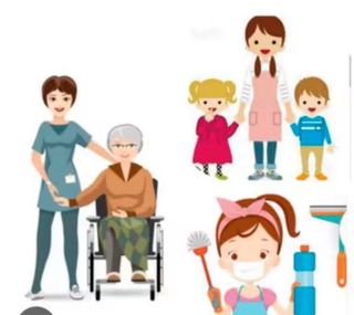 Limpieza y cuidado de personas mayores.