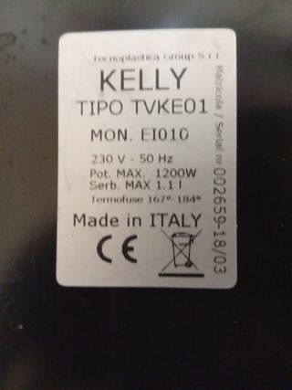 Despiece cafetera Kelly TVKE01