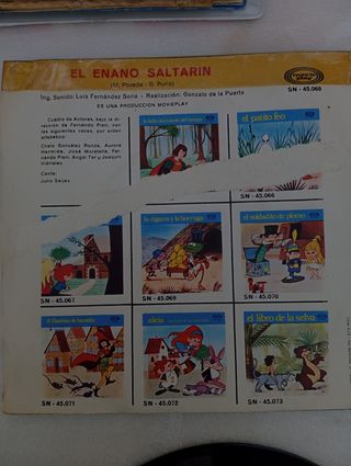 Vinilo Infantil El enano saltarin