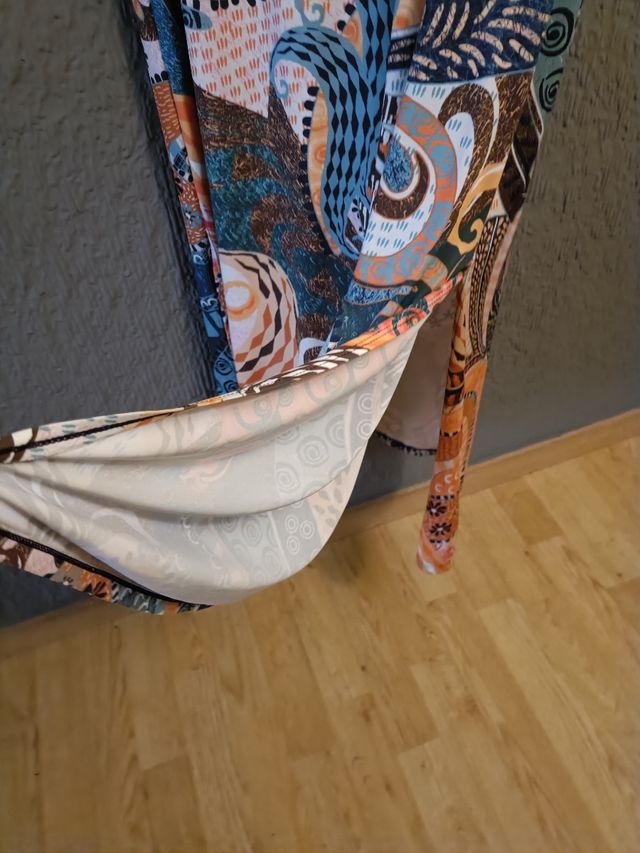 Vestido largo estampado