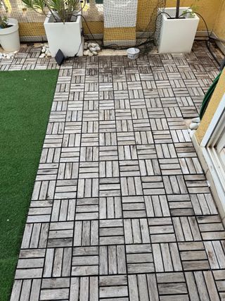 Baldosas de madera para exterior