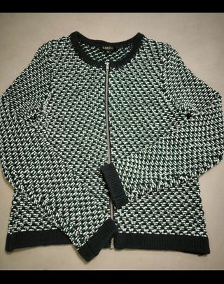 Chaqueta de punto CAROLL verde talla M