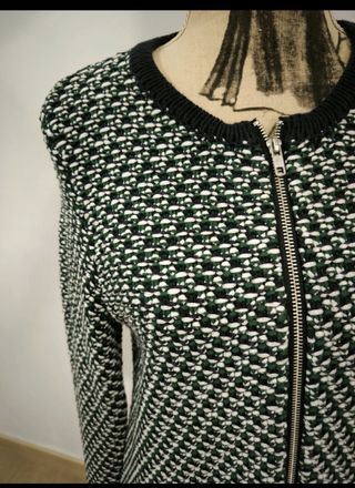 Chaqueta de punto CAROLL verde talla M