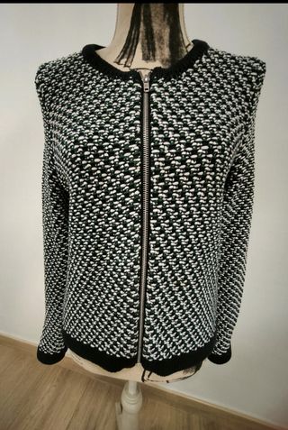 Chaqueta de punto CAROLL verde talla M