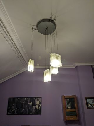 Lámpara colgante decorativa de cristal