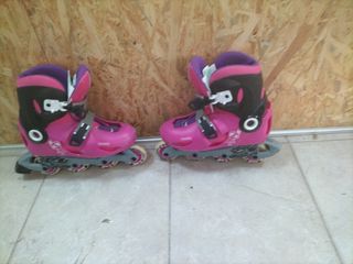 Patines Oxelo rosas talla 34-36