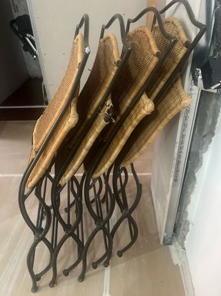 4 Sillas de Jardín de metal