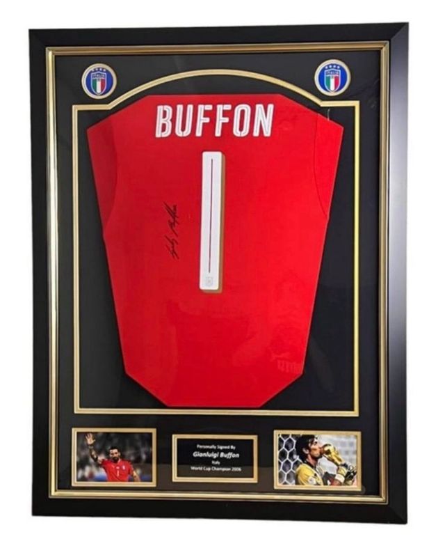 Camiseta Buffon Italia firmada + certificado A1 Sp