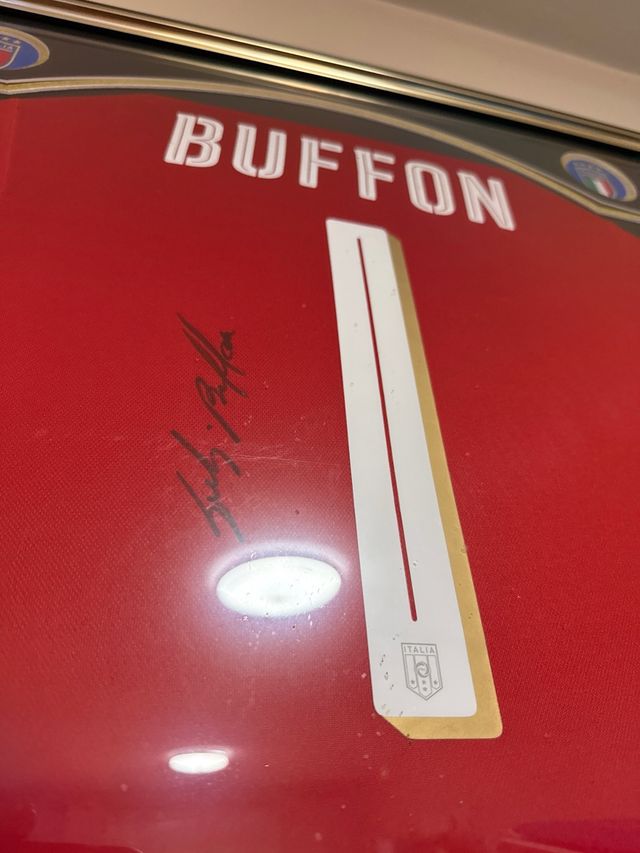 Camiseta Buffon Italia firmada + certificado A1 Sp