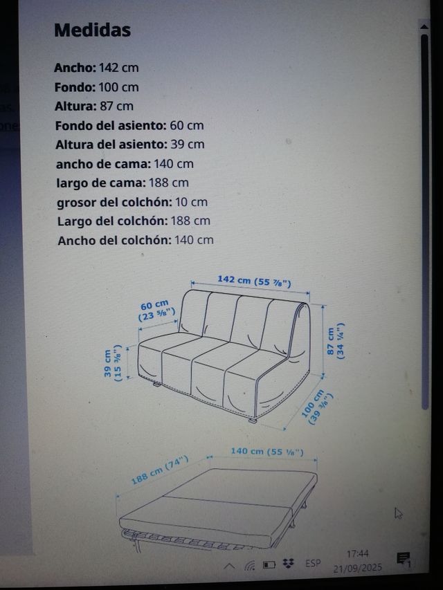 COLCHON IKEA LYCKSELE MATRIMONIO