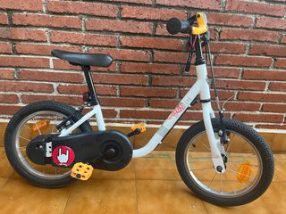Bici Infantil 14 Blanco Niños 3-5 Años