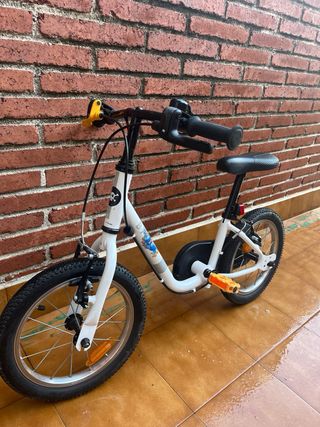 Bici Infantil 14 Blanco Niños 3-5 Años