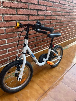 Bici Infantil 14 Blanco Niños 3-5 Años