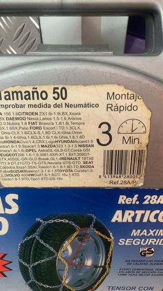 Cadenas para Nieve Tamaño 50