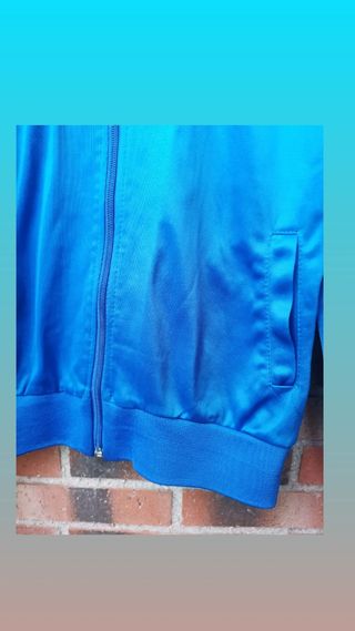 Chaqueta Adidas Azul con Cremallera