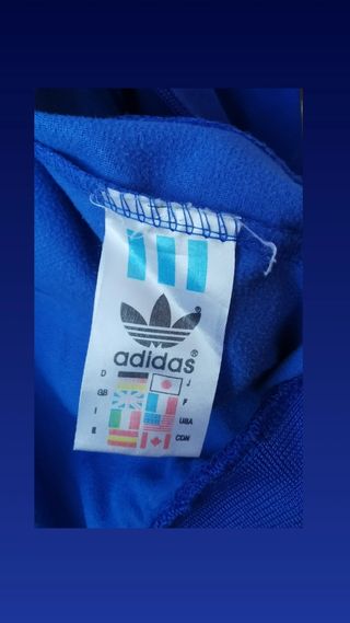 Chaqueta Adidas Azul con Cremallera