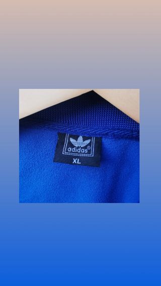 Chaqueta Adidas Azul con Cremallera