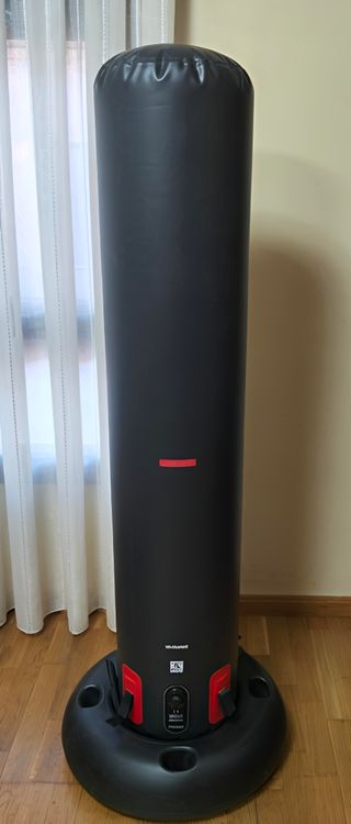 Saco de boxeo hinchable y guantes 