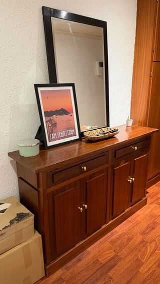 Mueble recibidor de madera