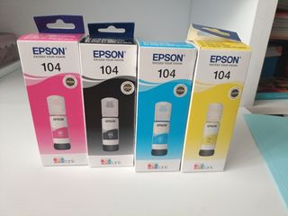 Tintas Epson 104 para EcoTank (4 colores)