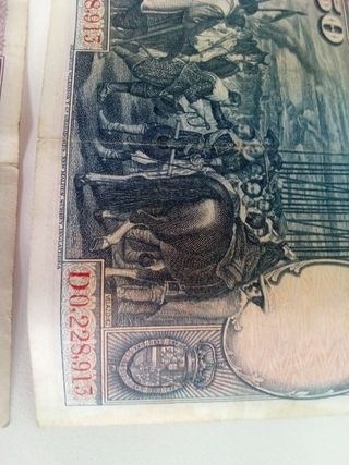 Billete antiguo 25 pesetas Banco de España