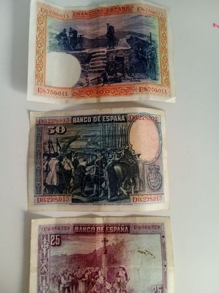 Billete antiguo 25 pesetas Banco de España