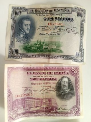 Billete antiguo 25 pesetas Banco de España