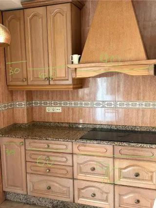 Cocina completa de madera