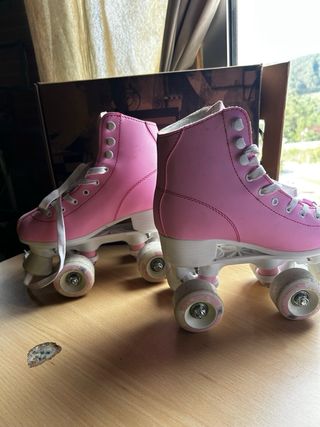 Patines de 4 ruedas rosas
