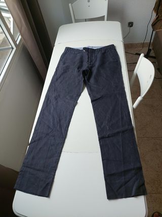 Pantalones chinos azul marino Massimo Dutti