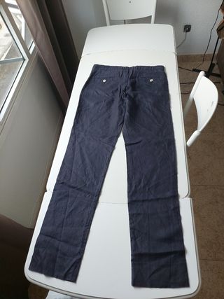 Pantalones chinos azul marino Massimo Dutti