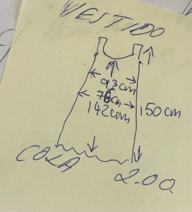 Vestido de novia con cola talla 40/42.