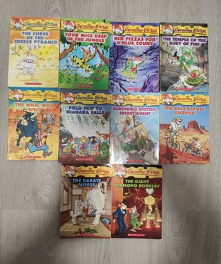 Diez libros en INGLÉS de GERONIMO STILTON 