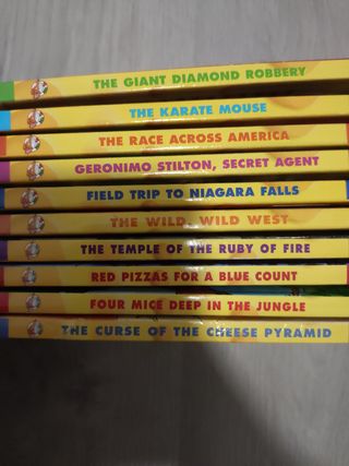 Diez libros en INGLÉS de GERONIMO STILTON 
