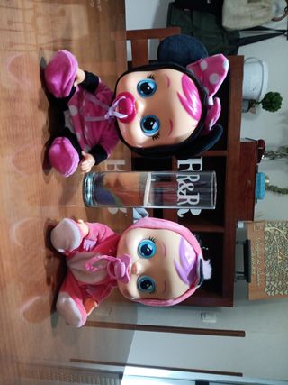 Muñecas Bebé Llorón Minnie y Flamenco
