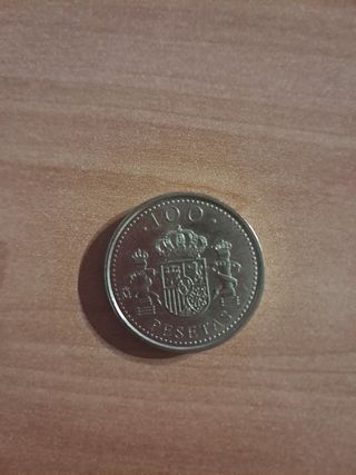 Moneda 100 pesetas Juan Carlos I Rey de España 199