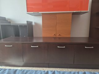 Mueble de salón modular marrón