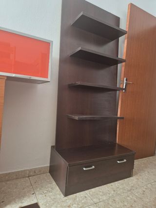 Mueble de salón modular marrón