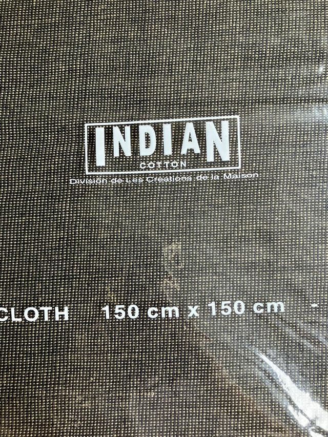 Mantel de Mesa Indian Cotton 150x150cm