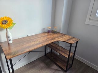 Escritorio Industrial Madera y Metal