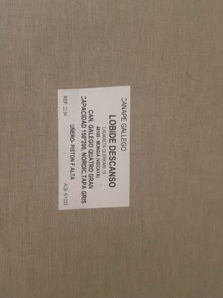 Canapé madera 150x200