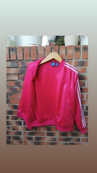 Sudadera Adidas Rosa Cremallera