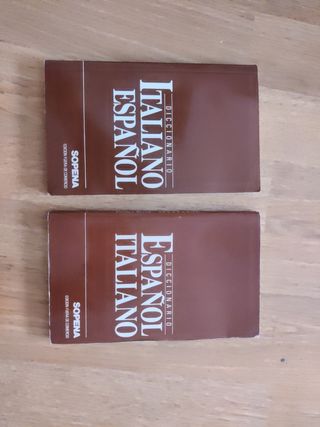 Diccionarios Italiano- Español y Español-Italiano.