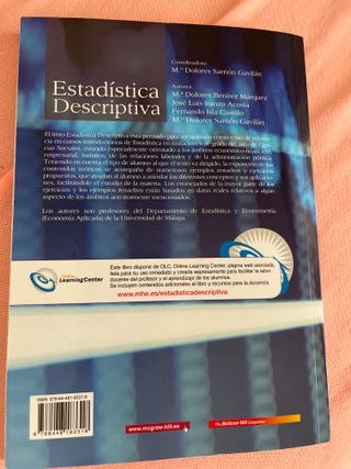 Introducción a la estadística. Grado Turismo UNED