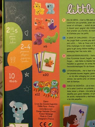 Juego Little Action Djeco 2-5 años