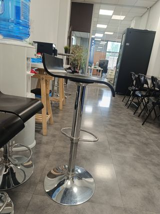 5 Taburetes Altos Negros