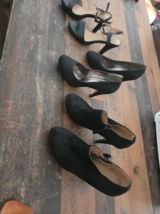 Zapatos y Botas Negras 38,39,40. Según tallaje
