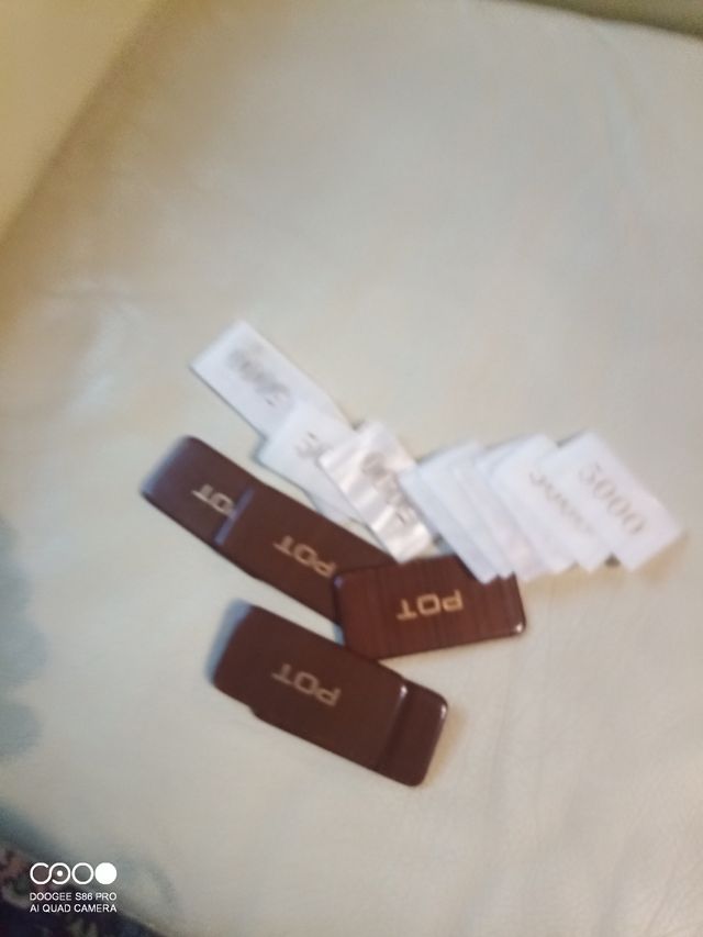 Set di fiches per giochi da tavolo