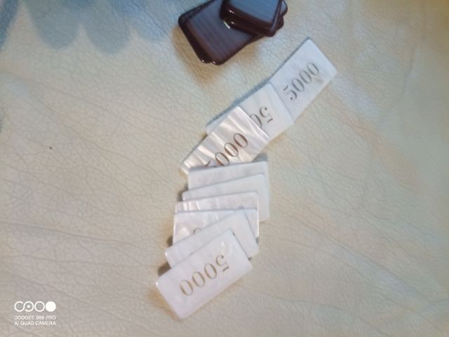 Set di fiches per giochi da tavolo