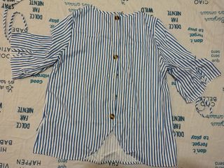 Camiseta SHEIN rayas azules talla L